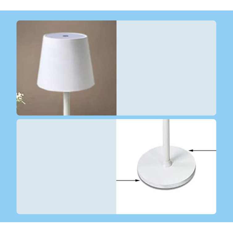 Latitude Run® Cordless Table Lamps USB Rechargeable Simplicity Desk Lamp BuiltIn 4600 Mah